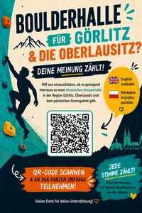 Umfrageplakat Boulderhalle